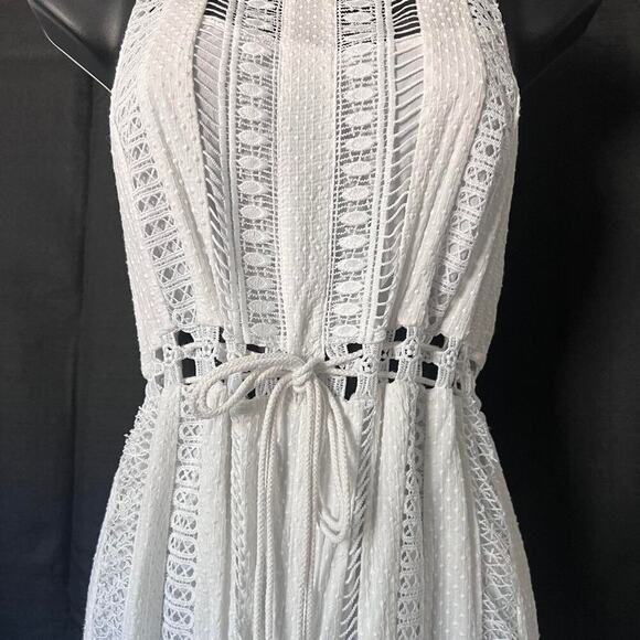 Free people crochet style white jumpsuit - Picture 4 of 7